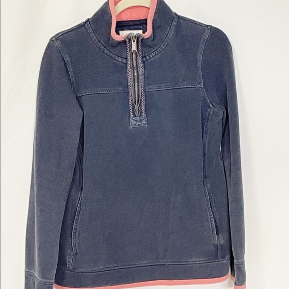 The FAT Face Washed Out Blue 1/4 Zip Pullover Size 6 - Picture 1 of 3